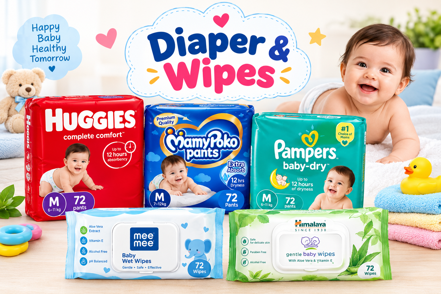 Diaper & wipes