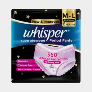 Whisper Super Absorbent Period Panty L-Xl 6Pant