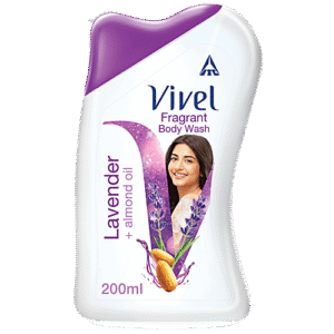 Vivel Fragrant Bdy Wash Lavender +Almond Oil 200Ml