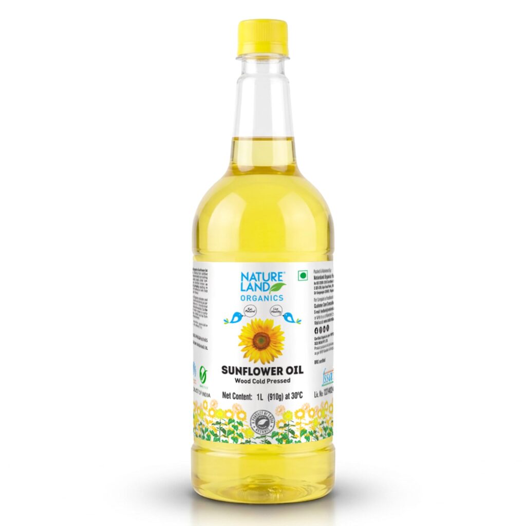 Nature Land Organic Sunflower Oil 1L