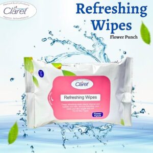 Claret Refreshing Wipes 20 Units