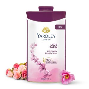 Yardley Lace Satin Perfume Beauty Talc 100G