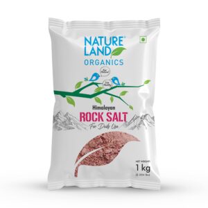 Nature Land Organic Himalayan Rock Salt 1Kg