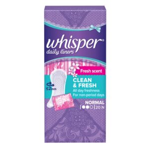 Whisper Daily Liners Fresh Scent Normal 20N