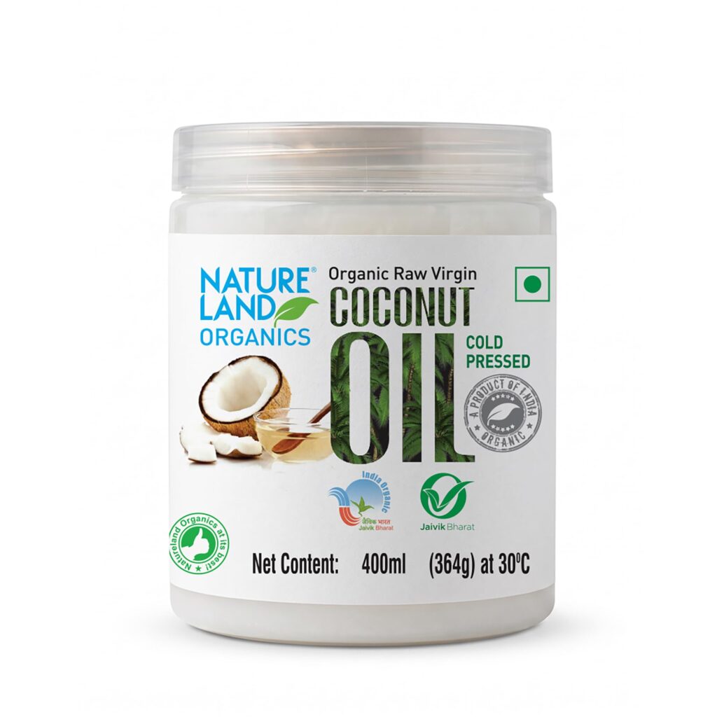 Nature Land Organics Virgin Coconut Oil 400Ml