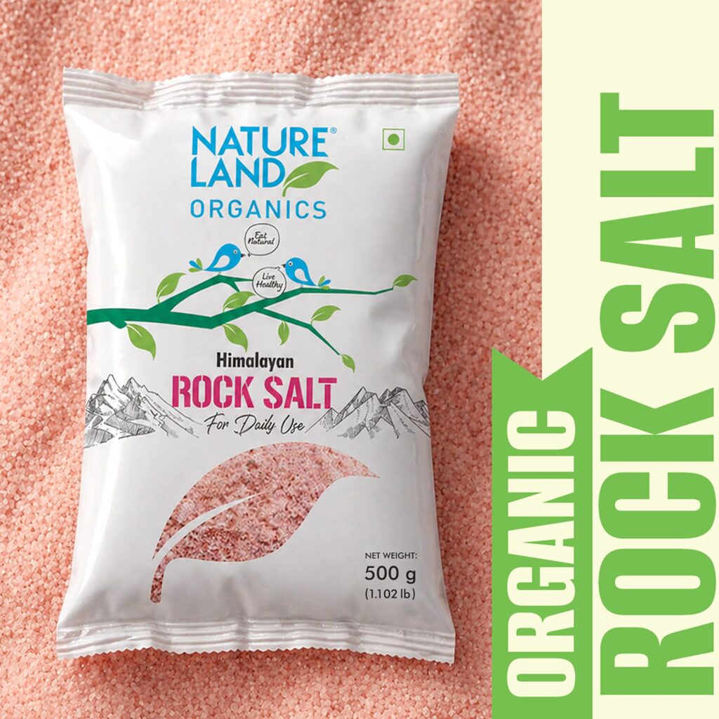 Nature Land Organic Himalayan Rock Salt 500G