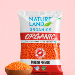 Nature Land Organic Malka Masur 500G