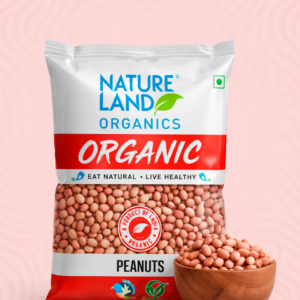 Nature Land Organics Peanuts 500G