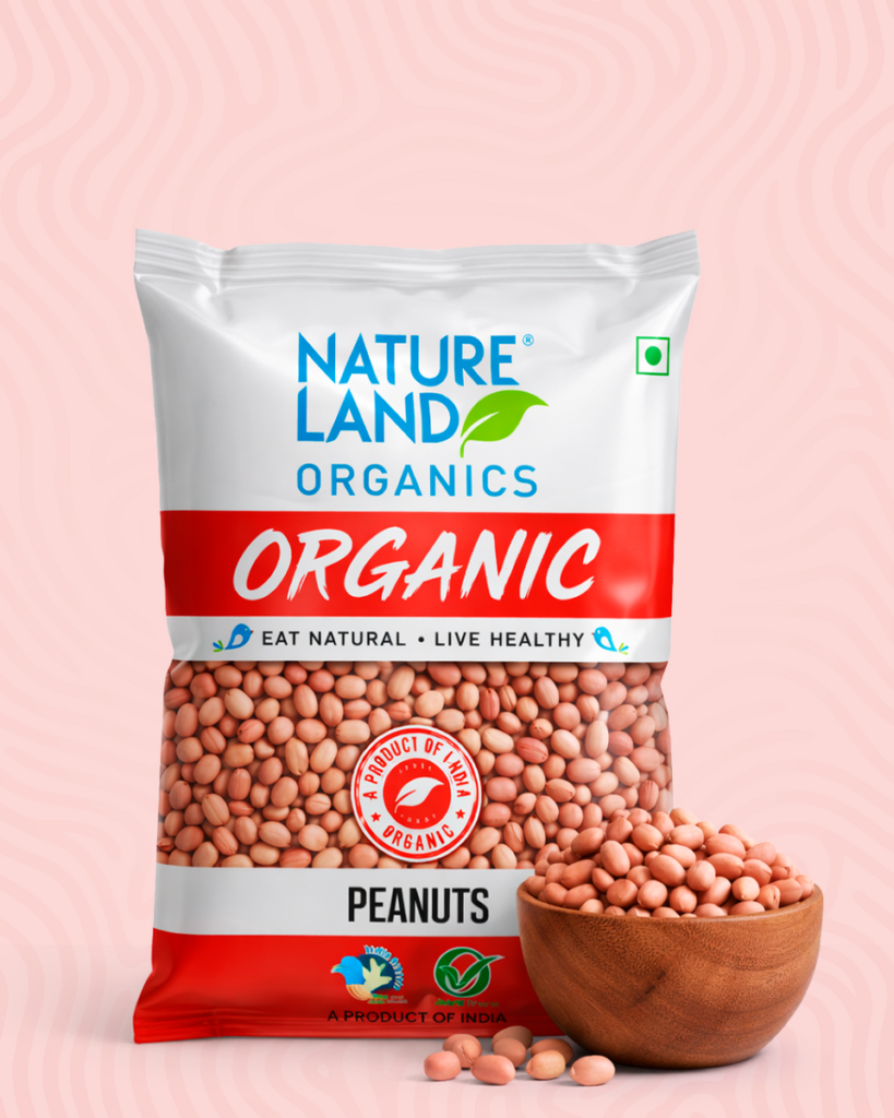 Nature Land Organics Peanuts 500G