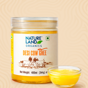 Nature Land Organics Desi Cow Ghee 400Ml