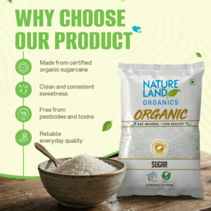Nature Land Organic Sugar 1 Kg
