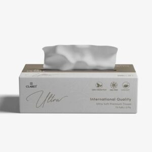 Claret Ultra Facial Tissue 75 Pulls 3 Ply 75N