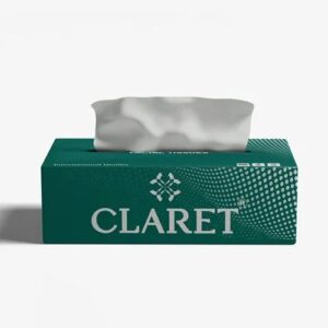 Claret Bamboo Facial Tissue 100 Pulls 2 Ply