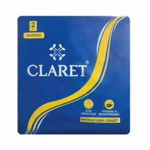Claret Napkins 2Ply 40*40 50Pulls 100Sheets