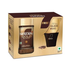 Nescafe Gold Blend Free Glass Mug 100G