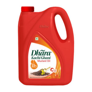 Dhara Kachi Ghani Mustard Oil 5Lt