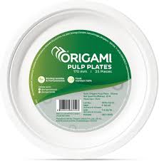 Origami Pulp Plates 260Mm 20 Pieces
