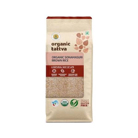 Organic Tattva Sonamasuri Rice Brown 1Kg