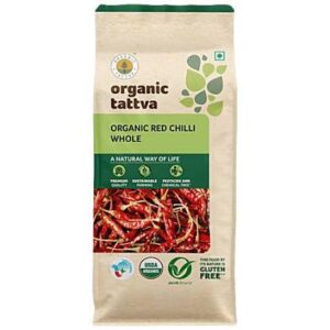 Organic Tattva Red Chilli Whole 100 G