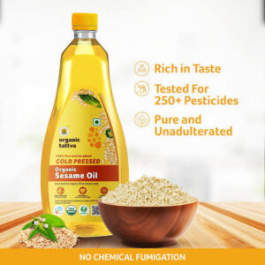 Organic Tattva Cold Presse Sesame Oil 1L