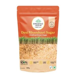 Organic India Desi Khandsari Brown Sugar 500G