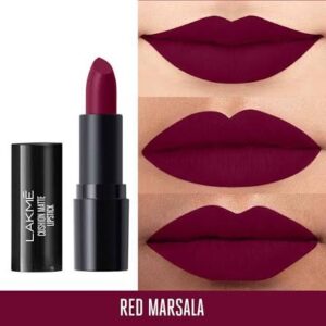Lakme Forever Matte Lipstic Cr 10 Red Marsala 4.5G