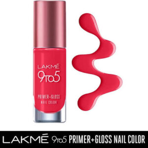 Lakme 9To5 Nail Color Red Carnival 6 Ml