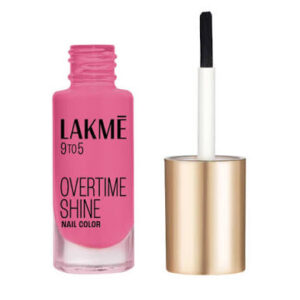 Lakme 9To5 Overtime Shine Perky Pink Nail Color 6M