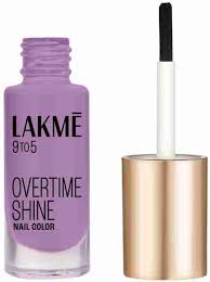 Lakme 9To5 Ovrtme Shine Nail Color Lilac Link 6Ml