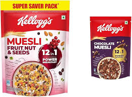 Kelloggs Choclate Muesli Fruit Nut & Seeds 450Gm