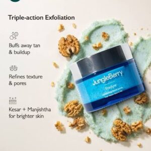 Jungleberry Foxfyre Facial Scrub With Walnut,Kesar