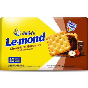 Julies Le Mond Puff Sandwich Choco Haz Crm 180G