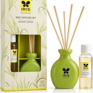 Iris Reed Diffuser Set Lemon Grass