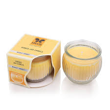 Iris Ribbed Jar Candle Mango Sorbet 110G