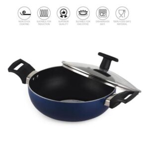 Cello Kadai With Glass Lid 26Cm 3.8Ltr