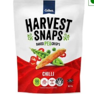Calbee Harvest Snaps Chilli Baked Pea 93G