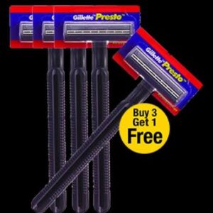 Gillette Presto Buy3get1free