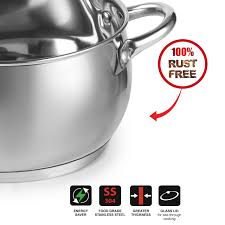 Cello Impct Bnd Stainless Steel Cookwre1.6Ltr/16Cm