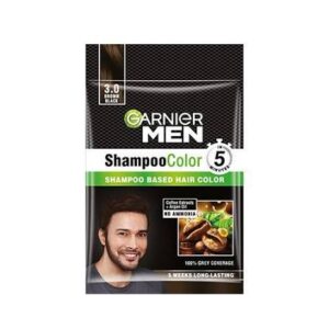 Garnier Men Shampoo Color 3.0 Brown Black 10Ml+10M