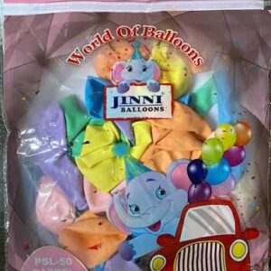 Jinni Party Balloons Pastel 50 Pcs