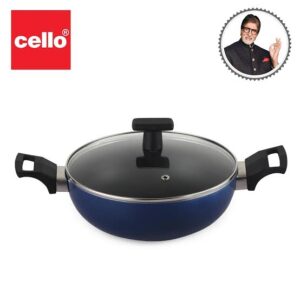 Cello Kadai With Glass Lid 26Cm 3.8Ltr