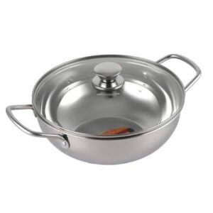 Cello Stainless Steel Cookwrre Flt Kadai 3.2L/24Cm