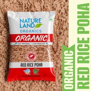 Nature Land Organic Red Rice Poha 500G