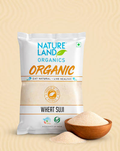 Nature Land Organic Wheat Suji 500G