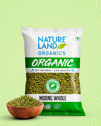 Natureland Organic Moong Whole 500G