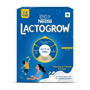 Nestle Lactogrow Biscuity And Vanilla Flv 400G