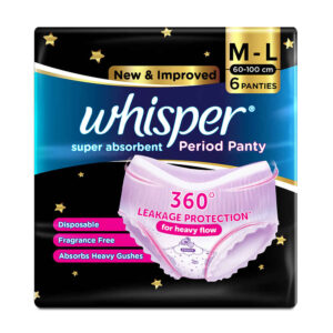 Whisper Super Absorbent Period Panty M-L 6 Panties