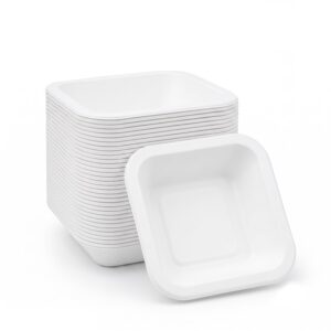 Square Bowl Bagasse 50Pcs