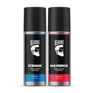 Beardo Maverick & Iceman Perfume Deo Spray 150Ml*2