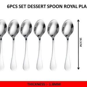 Milleniur Royal Plain Desert Spoon 14G Pvd Cutlery